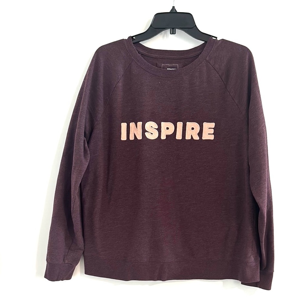 Sonoma Plum SzXL Cotton Blend Motivational Sweatshirt, Teacher